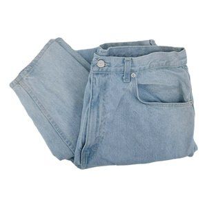 Jordache Womens Straight Leg Jeans Blue Pockets Light Wash Denim 5 Pocket USA 16